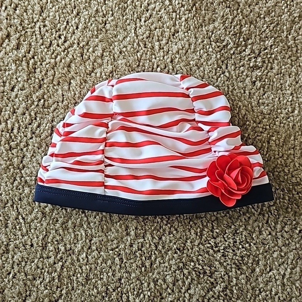 Janie and Jack UPF 50+ Striped Swim Cap